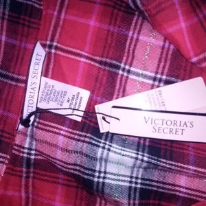NWT med flannel top by Victoria secret